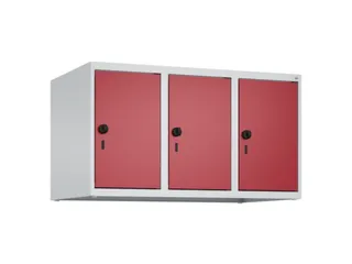 opzetkast,v. locker,3vak.,vak B 300mm,HxBxD 500x900x500mm,vleugeldeur - 1