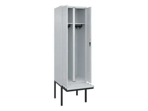 locker voor scheiding van kleding,HxBxD 2120x600x815mm,2vak