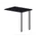 aanbouwtafel,i.h.v.,HxBxD 720-840x800x600mm,CC-zwart