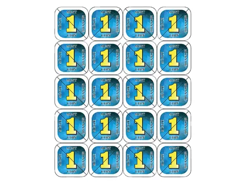 Consumptie breekmunten Combicraft 200 stuks blauw