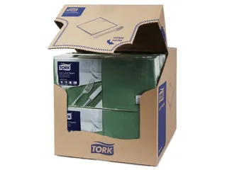 Tork 477413 Soft Lunchservet Advanced Donkergroen 33x33cm - 3