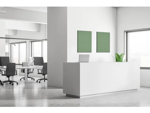 Wanddecoratie Textiel Set A2 Hexagon Groen