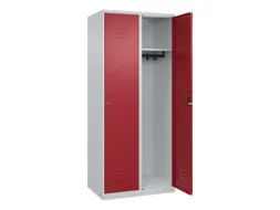 locker,HxBxD 1850x800x500mm,2vak,vak B 400mm,cil.-slot,staand op vloer