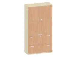 Kantoorkast 1920x1000x430mm Decor Romp Esdoorn Decor Front Beuken