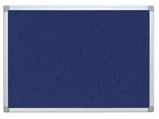 Textielbord Met Aluminium Frame 90x60Cm Blauw Vilt - 2