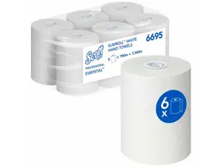 Scott 6695 handdoekrol Essential Slimroll 1-laags Wit 6 rollen