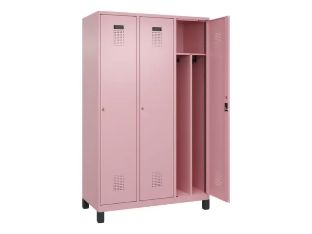 locker voor scheiding van kleding,HxBxD 1950x1200x500mm,3vak