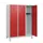 schoollocker,HxBxD 1630x1200x500mm,3vak,vak B 400mm,cil.-slot,voeten