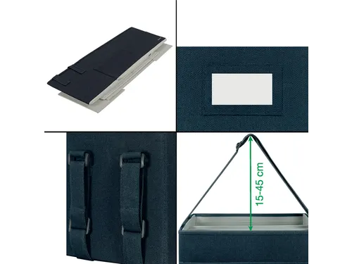 Leitz Hot Desking Stoffen opbergtas Fluweel Grijs 35,5x21x20cm
