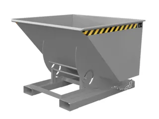 kiepbak,HxLxB 1070x1420x1560mm,1m³,draagverm. 1000kg,RAL7005 - 2