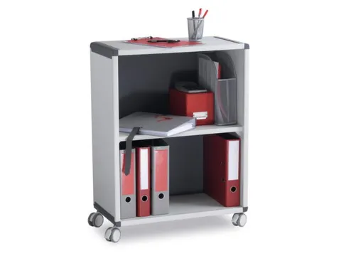 transportwagen HxBxD 864x651x330mm 2vakken 1niveaus 2 OH grijs