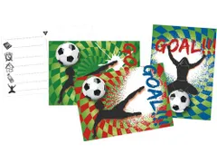 Haza uitnodigingskaarten goal! 6 stuks