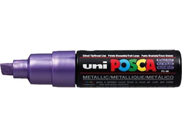 uni-ball Paint Marker op waterbasis Posca PC-8K paars metaal