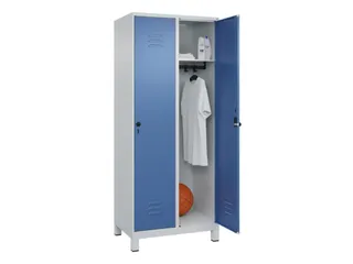 locker,HxBxD 1950x800x500mm,2vak,vak B 400mm,draaigrendel,voeten - 3