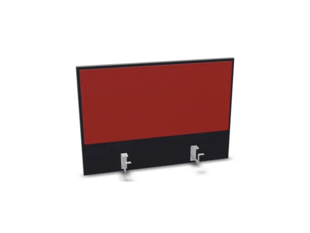 opzetpaneel,v. bureau,aanbouw achter,B 800mm,CC-zwart,BN4011-rood