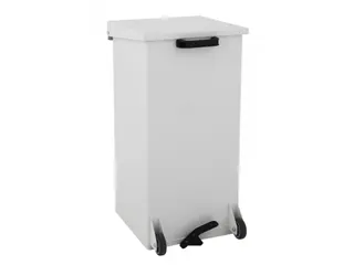Mobiele Pedaalemmer Carro-Kick 110 liter Wit - 1