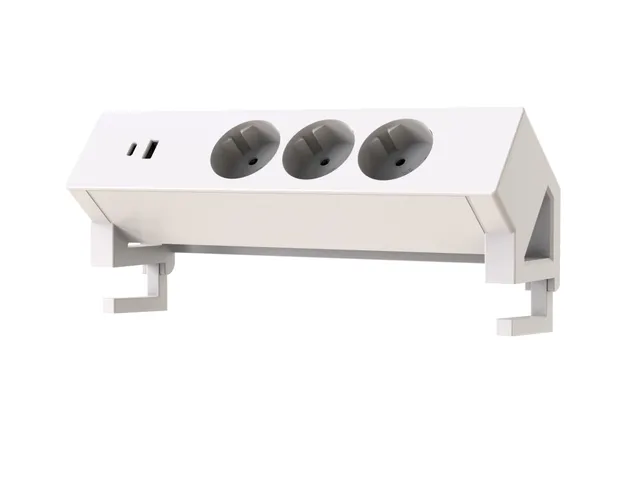 Opbouwstekkerblok Stekkerdoos Bureau Wit