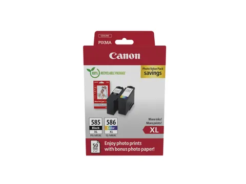 Canon PG-585XL/CL-586 PVP, Hoog (XL) rendement, Zwart, Cyaan, Magenta,