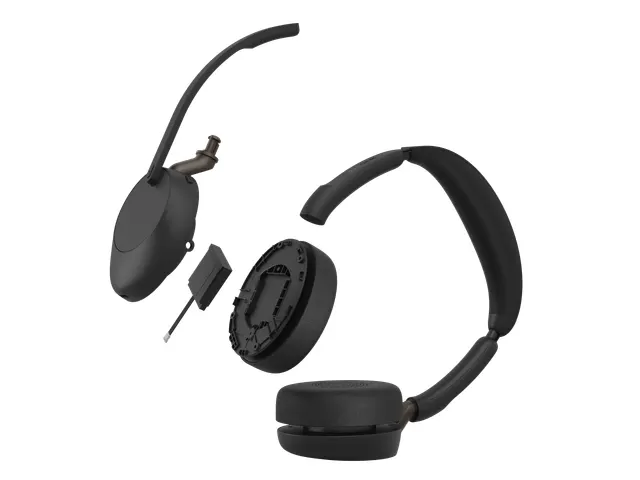Jabra Evolve3 65 UC Stereo Bluetooth Headset USB-A Laadstation