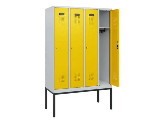 schoollocker,HxBxD 1950x1200x500mm,4vak,vak B 300mm,cil.-slot