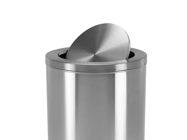 V-Part Marlow Top Swing Bin 78 liter mat RVS