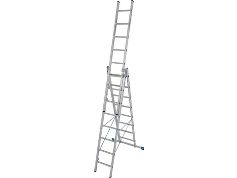 multifunctionele telescoopladder,3x8,sporten,balk L 2,3-5,2m,aluminium