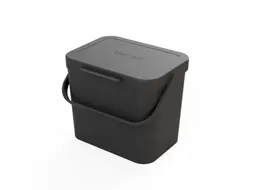 Bonton Mini afvalemmer GFT 5 liter zwart