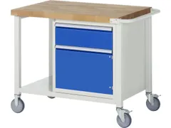 Werkbank 880x1000x700mm Beukenhouten Werkblad 1lade Kast