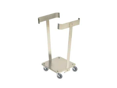 RVS vuilniszakstandaard,v. 1x125l,HxBxD 825x425x508mm,romp RVS