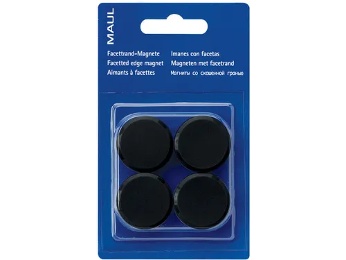 magneet Solid 38 mm trekkracht 25 kg 2 stuks zwart
