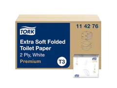 Toiletpapier Tork T3 gevouwen Premium 114276 2-laags 30x252vel