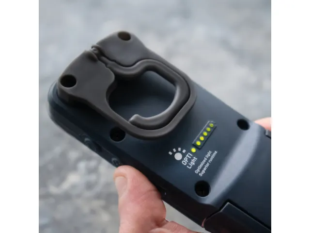 accu-werklamp,1 COB-led,500lumen,spot 175lumen,display-weergave