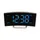 Wekkerradio Technoline WT 460 171x40x87mm zwart gebogen LED blauw