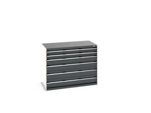 Ladekast 6laden 1000x1300x750mm 75kg Kleur Ral3004