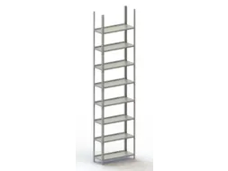 Schroefstelling Basisveld Ral7035 2500x754x304mm 8legborden 95kg