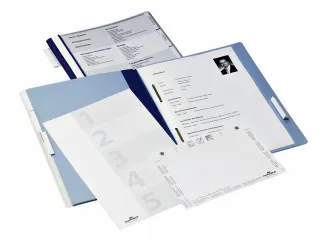 Dossiermap Durable Personeel 2555 A4 Blauw 5 vakken + hangrail - 6