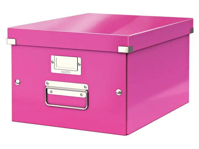 Archiefdoos Click & Store middelgroot Roze