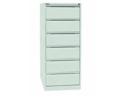 fichekast,HxBxD 1321x568x622mm,twee banen,6lade(n),romp wit,front wit