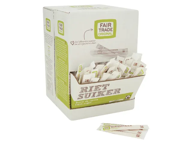 Rietsuikersticks Fairtrade Original 600 stuks