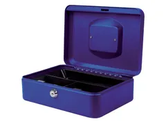 Geldkist Pavo 250x180x90mm blauw