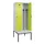 locker met bank,voor scheiding van kleding,HxBxD 2120x800x815mm,2vak