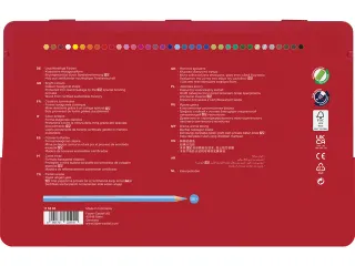 Kleurpotlood Faber-Castell Castle zeskantig metalen etui met 36 stuks - 2