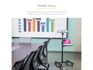 Beamertafel Stevige Verrijdbare Laptop en Projectietafel - 15