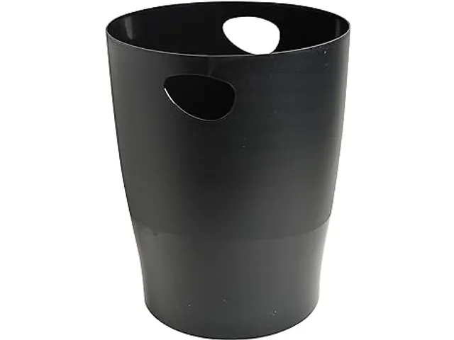 Corbeille-à-papier Ecobin Office - assorti Noir/Gris