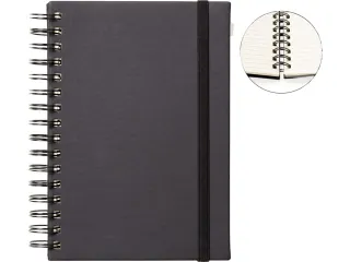 Notitieboek Quantore A5 spiraal zwart lijn - 5