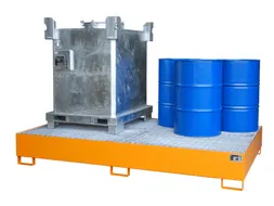opvangbak,v. 2xIBC/10x200l vaten,opvangvol. 1000l