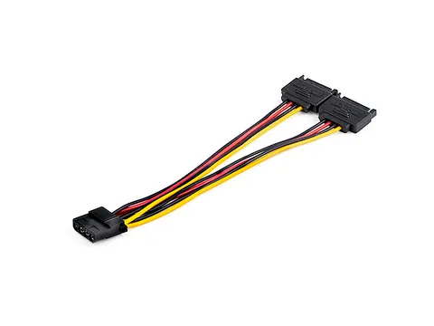 SATA naar LP4 Voedingskabel Adapter 4 Pin LP4 Molex(F)-Dual SATA(M)