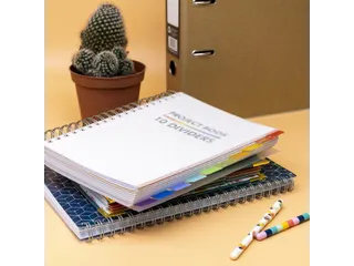 Projectboek Pukka White B5 lijn 10-tabs 200vel/400 pagina's 80 gram - 6