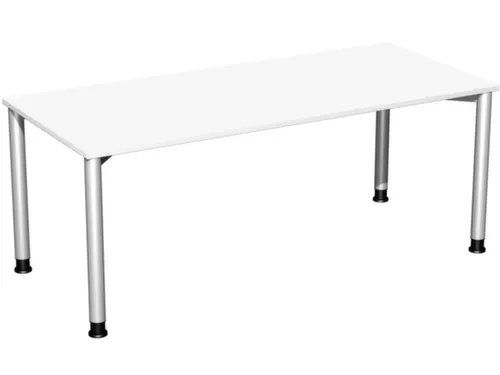 In Hoogte Verstelbaar Bureau 680-800X1800X800Mm Blad Wit 4-Voeten