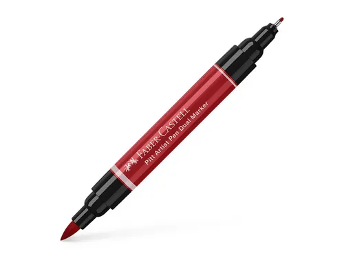 Tekenstift Faber-Castell Pitt Artist Pen duo marker 219 diep scharlake